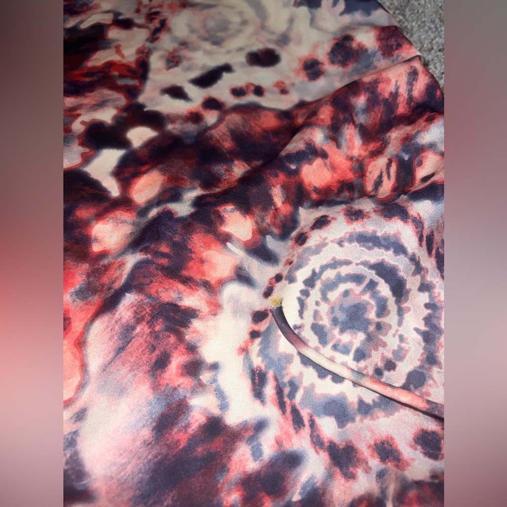 Jaded London Tie Dye Print One Shoulder Ruched Side Mini Dress Size 2 - Picture 9 of 13